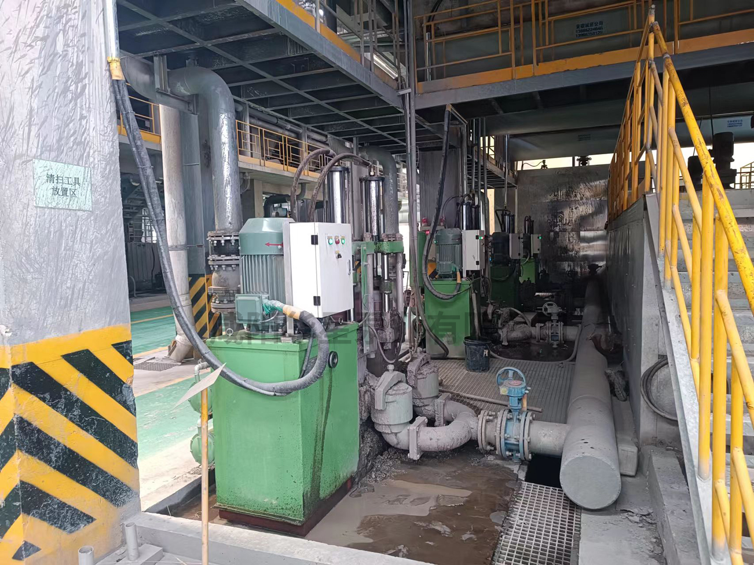 壓濾機入料泵使用現(xiàn)場